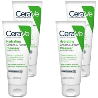 CeraVe 適樂膚 溫和洗卸泡沫潔膚乳, 100ml, 4件