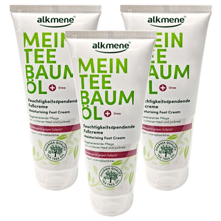 alkmene 歐珂蔓 我的茶樹精油保濕護足霜，保濕滋潤 軟化角質 舒緩修護, 100ml, 1條, 3條