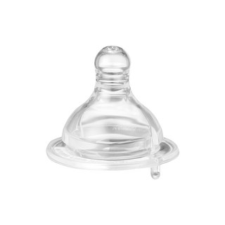 PiYOPiYO黃色小鴨媽咪乳感防脹氣寬口徑奶瓶用奶嘴自然彈性伸展親餵瓶餵轉換順暢食品級矽膠不含BPA, 0歲以上, S, 3入