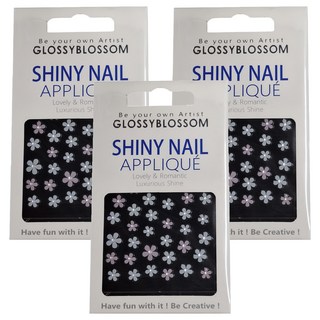 GLOSSYBLOSSOM Super Prime 美甲貼紙, 花, 3件