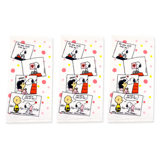 MORINO 摩力諾 SNOOPY印花紗布童巾 SN208, 情書, 3條