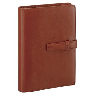 Raymay 藤井 標準系列 袖穿扣萬用手冊，DP3008 棕色，11x15x2.2cm，牛皮材質, 1本