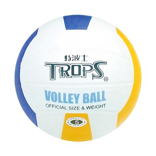 TROPS 特波士 彩色排球, 官方尺寸和重量, 超柔軟, 40351, 5號, 1個