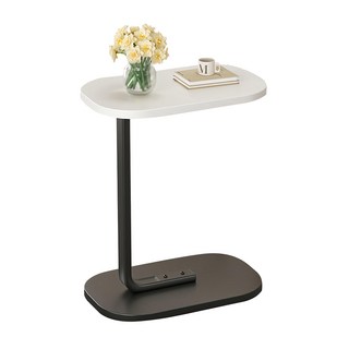 HAPPY LiFE 簡易沙發小邊几 11549, 清新白 + 黑腿