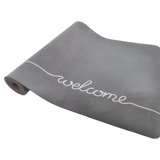 軟式科技絨吸水防滑地墊, 莫蘭迪深灰, 150 x 45cm, 1個