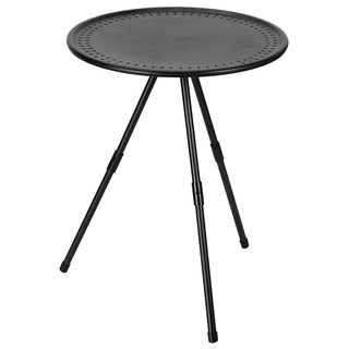 【德利生活】戶外折疊升降小圓桌 露營野餐便攜桌 含收納袋, 1入, 37*37*51cm