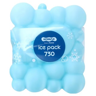 KOMAX 雲朵冰磚 藍色 730ml, 可愛造型，重複使用，戶外保冷好幫手, 1個, 1入