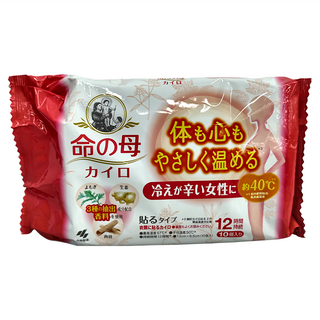 命之母 黏貼式漢方暖暖包，溫熱效果持續12小時，艾草肉桂生薑香料，舒緩生理期不適, 1包