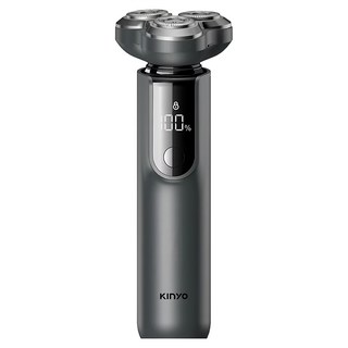 Kinyo 三刀頭極速快充水洗刮鬍刀, KS-507, 灰色