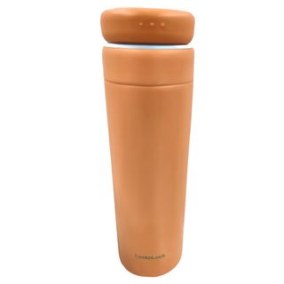 LocknLock 樂扣樂扣 初見彈跳保溫杯鍍鈦 LHC3291BL 454g, 黃紅色, 450ml, 1個