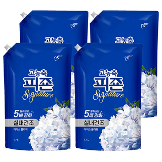 碧珍 Signature系列 室內晾衣柔軟精 Ice Flower 補充包 1.7L, 4包