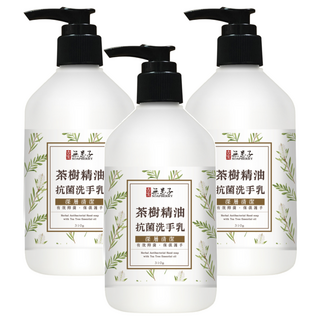 SOAPBERRY 古寶無患子 茶樹精油抗菌洗手乳, 溫和pH5.5弱酸性配方, 植物性泡沫, 310g, 3瓶