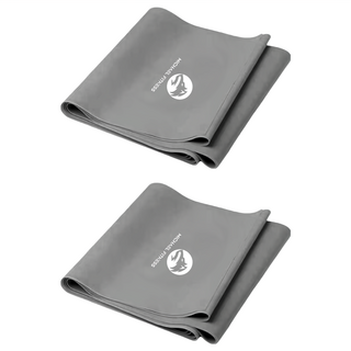 MICHAEL FITNESS 麥克健身 乳膠瑜珈拉力帶 升級加厚40% 彈力回彈 持久耐用, 灰色, 2條