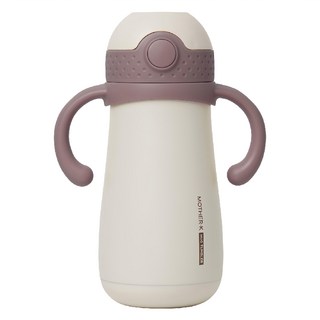 MOTHER-K Hug 防逆流不鏽鋼保溫杯, 暮紫, 350ml, 1個