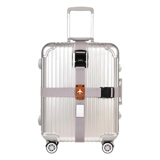 城市漫遊 十字束帶二合一 灰色 行李箱固定帶, 225g