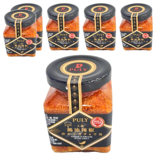 PULY 卜立 鵝油辣椒, 220g, 上品, 6罐