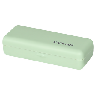 E.City 口袋型扣式多功能口罩收納盒, 10cm x 4cm x 2.5cm, 綠色, 1個
