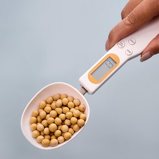 電子量勺秤 22.5cm 白色, 精準測量，烘焙烹飪好幫手, E32, 1個