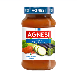 AGNESI 義大利 番茄鮮蔬麵醬, 輕鬆料理義式美食, 經典風味, 400g, 1罐