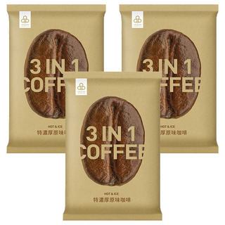 開元食品 特濃厚原味咖啡三合一, 1kg, 1包, 3包