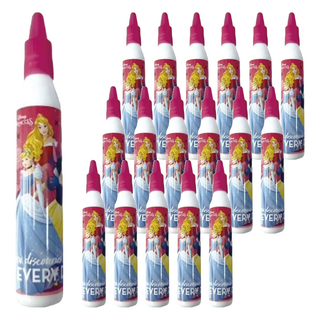 收納王妃 迪士尼 公主系列 筆型白膠 深粉款, 18個