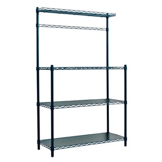 dayneeds 日需百備 輕型 烤漆微波爐架, 黑色, 3層