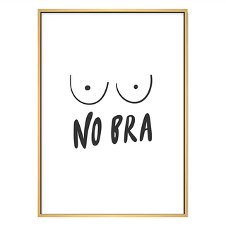 畫作 No bra!No.3, 59.4 x 42cm, 木色