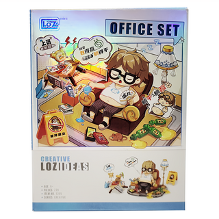 LoZ 1395 積木玩具 潮流打工人 躺平擺爛 3歲以上, 1盒