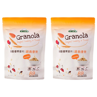 統一生機 脆穀優果麥片經典優果, 240g, 2包