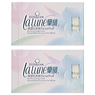 lalune 蘭韻 棉質化妝棉 60 x 50mm, 100片, 2盒
