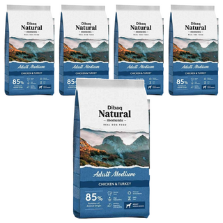 Dibaq Natural moments 中型成犬 自然嗑犬糧, 口腔保健配方, 300g, 5袋