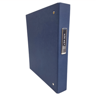 Sunny 三瑩文具 USE ME DIY活頁自黏相本, 黑色/白色自黏頁, 牛皮紙內頁, 鐵環設計, 藍色, 10頁