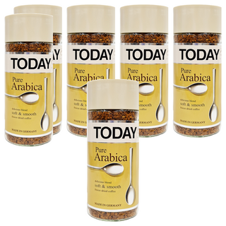 TODAY 當代 阿拉比卡咖啡, 德國進口, 烘焙香氣和諧, 深沉穩重風味, 香醇悠長, 95g, 1罐, 6罐