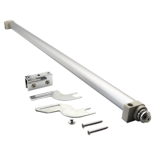 輕型橫拉自動關門器，長度約65cm，三段式總長約170cm，門可拉開距離約105cm，可調整關門速度，可保持全開狀態，適用於紗窗紗門落地門, 1組