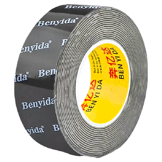 奔億達 超強力雙面膠 3cm, 黑色, 1個