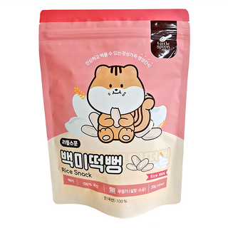 Little Spoon 寶寶米餅 白米 4個月以上, 原味, 30g, 1包