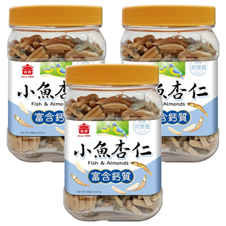 義美 小魚杏仁, 290g, 3罐