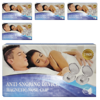 Neon 台灣霓虹 迷你止鼾器, 矽膠磁性鼻夾, 舒適睡眠, 呼吸順暢, 輕盈止鼾, 附收納盒, 5盒