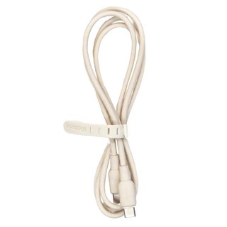 Mcdodo 麥多多 Alpha 65W 矽膠快充線 Type-C to Type-C, 米色, 1個, 1.2M