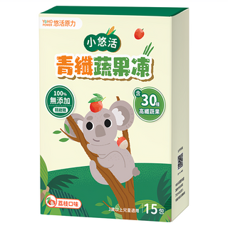 悠活原力 小悠活青纖蔬果凍 荔枝口味 15包, 300g, 1盒