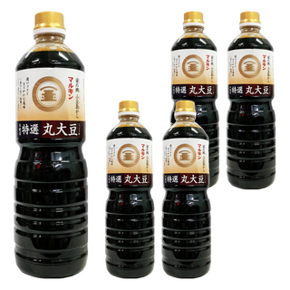 MARUKIN 丸金 特選丸大豆醬油, 1L, 5瓶