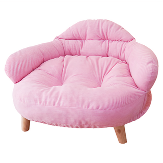 毛皇上 寵物沙發, 粉色, 1個