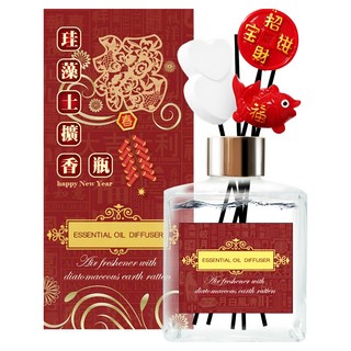 QiMart 迎春納福 香氛珪藻擴香瓶, 黑莓魅惑, 200ml, 1件