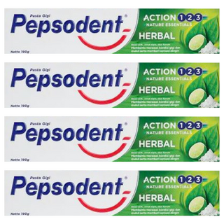 Pepsodent草本植物牙膏, 190g, 4條