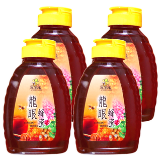 尋蜜趣 嚴選龍眼蜂蜜 嘗鮮瓶 380g 天然無添加 台灣在地蜂蜜, 4瓶