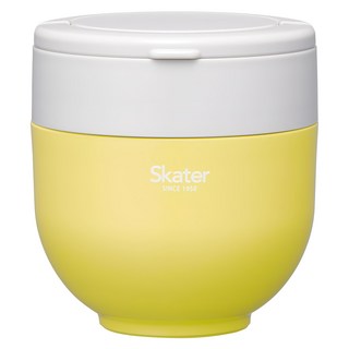 Skater 折疊手柄保溫便當盒食物罐, 黃色, 1個