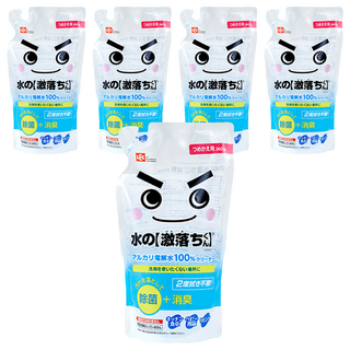 激落君 鹼性電解水去污噴劑補充包 除菌+消臭, 360ml, 5包