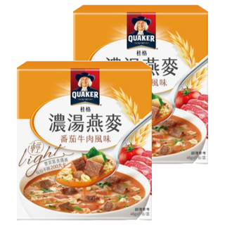 QUAKER 桂格 濃湯燕麥 番茄牛肉風味 5包, 230g, 2盒