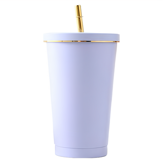 S072不銹鋼吸管杯, 芋頭紫, 750ml, 1個