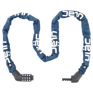 ULac ST FIGHTER 密碼鏈條鎖，尼龍硬化鋼材質, 深藍色, 1條